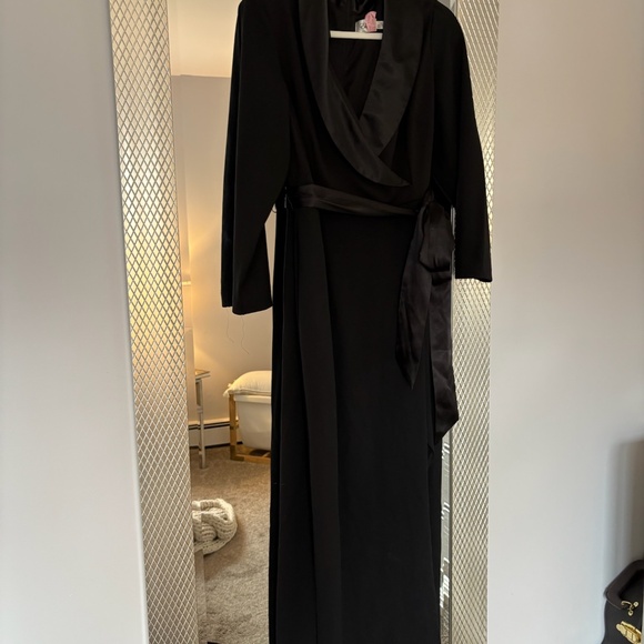 Worn Once! Eliza J Tuxedo Wrap Dress - Picture 7 of 15